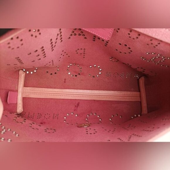 Chanel Leather Crossbody Perforated Eyelets Logo Mania Print Flap Bag - Picture 8 of 10